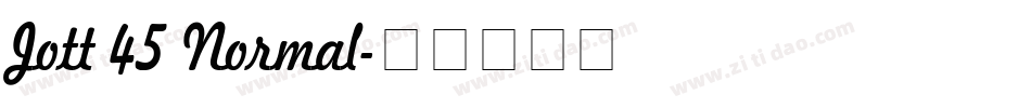 Jott 45 Normal字体转换